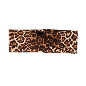Casual Leopard Print <b>Headbands</b> for Kids Wide Elastic Makeup Bath Bandanas Polyester Material - Product Image 6