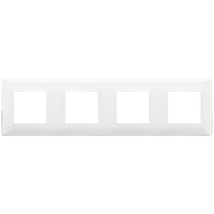 8M Plate 2+2+2+2 Int71 Reflex Snow 34mm Length Wall <b>Switch</b> Cover - Product Image 1