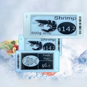 Étiquette électronique de prix E-Link 2,9 pouces avec écran E-Ink, étanche IP67, pour marché de poissons et fruits de mer - Product Image 1