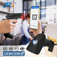 Escáner de Códigos QR CMOS de Alta Velocidad Serie JR 815, Batería de 2000 mAh, Conexión BT/USB, Escáner de Códigos de Barras Portátil