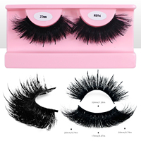 Marque privée Plein Volume Faux Cils De Vison Épais Wispy Spike Lashes Logo Personnalisé Dramatique Faux Cils Vendeur En Gros