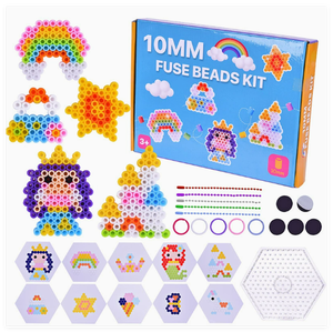 Set di 1000 Perline in PE Fuso da 10mm per <span class=keywords><strong>Puzzle</strong></span> Fai-da-Te, Perline <span class=keywords><strong>XL</strong></span> da 1cm con Stampa a Caldo - Product Image 6