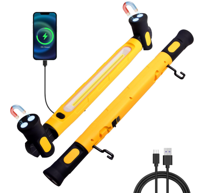 High Power Portable Cordless LED Underhood Work Light Magnetic Design ABS Rechargeable 5000mAh