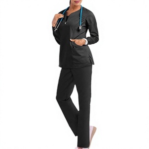 Ensembles de blouses médicales unisexes pour infirmières - Uniformes d'hôpital imperméables en tissu polaire polyester/coton - Product Image 3