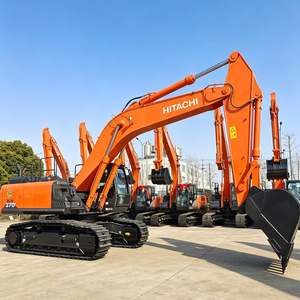 Excavadora de cadenas pesada ZX370 con cazo reforzado para extracción de rocas en canteras de montaña - Product Image 5