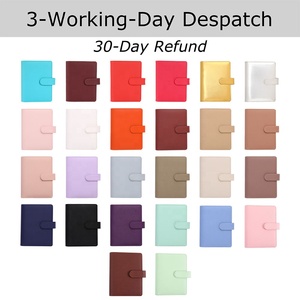 Bán chạy nhất 26 màu nhỏ Saffiano Da A6 Ngân Sách chất kết dính kế hoạch 6-<span class=keywords><strong>Ring</strong></span> ràng buộc TK FB Ins Bảng điều khiển chia máy tính xách tay - Product Image 6