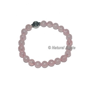 Pulsera de Cuarzo Rosa con Dije de Búho al por Mayor – Pulsera de Cuarzo Rosa Natural con Cuentas de Cristal - Product Image 6