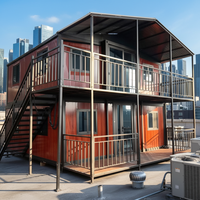 Villa de luxe ignifuge et anti-séisme, design personnalisé, pour logement résidentiel avec portes doubles