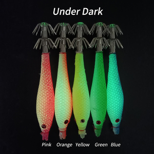 5 Pezzi/Busta Totanare Morbide da 5cm 7cm 9cm con Doppio Cestello <span class=keywords><strong>per</strong></span> Pesca in Acqua Salata, Esca Luminosa Artificiale <span class=keywords><strong>per</strong></span> Polpi e <span class=keywords><strong>Seppie</strong></span> - Product Image 5