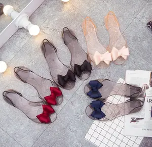 2021 barato de moda plana zapatos de verano de las mujeres dama transparente sandalias