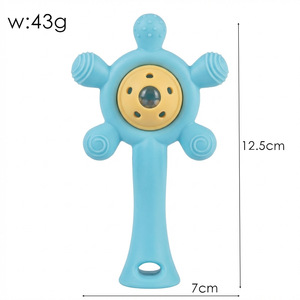 Nouvelle hochette en silicone mignonne de dessin animé <span class=keywords><strong>pour</strong></span> bébés et molaires, de 0 à 24 mois, personnalisable - Product Image 3