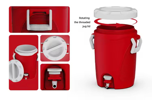 Custom Logo Color 5 Gallon Portable Plastic Round Barrel Water Beverage <b>Cooler</b> Jug for Party - Product Image 6
