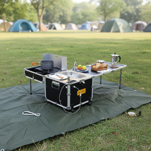 Station de cuisson portable tout-en-un en aluminium, pliable, alimentée par USB 12V, pour <span class=keywords><strong>camping</strong></span>, voiture et voyages - Product Image 5