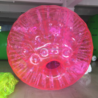Balle Zorb gonflable en PVC de 3 m de couleur personnalisée, jouet d'extérieur, balle à roulettes aquatique pour adultes et enfants avec logo personnalisé
