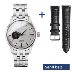 Reloj Mecánico de Pulsera para Hombre, Serie 5, Movimiento Mecánico Automático, Edición Limitada, Estilo Casual y de Negocios, Esfera Grande, Diseño Hueco, SSA379J1 - Product Image 2