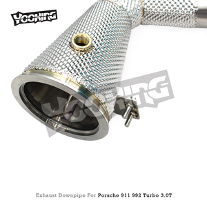 Tubería de Bajada (Downpipe) de Ajuste Directo OEM para Porsche 911 992/992.1/992.2 Carrera/Turbo/S 2020+ con Protector Térmico y Conexión Recta - Product Image 6