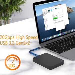 Kabel ekstensi Usb USB C ke USB Tipe C 5,3 kaki Usb 3.<span class=keywords><strong>2</strong></span> Gen <span class=keywords><strong>2</strong></span>*<span class=keywords><strong>2</strong></span> 20Gbps kabel Data tipe Bio C 100W PD kabel pengisian cepat - Product Image 3
