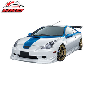 Spoiler de pare-chocs avant style VIP pour Toyota Celica 00-02, non peint, noir, PU, accessoire extérieur de haute qualité - Product Image 2