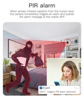 Nouvelle caméra de sécurité sans fil 3MP avec réception audio, caméra AI, mini caméra Wifi avec lumière IR invisible, stockage dans le cloud
