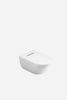 Toilette intelligente automatique avec télécommande incluse, siège chauffant, design monobloc