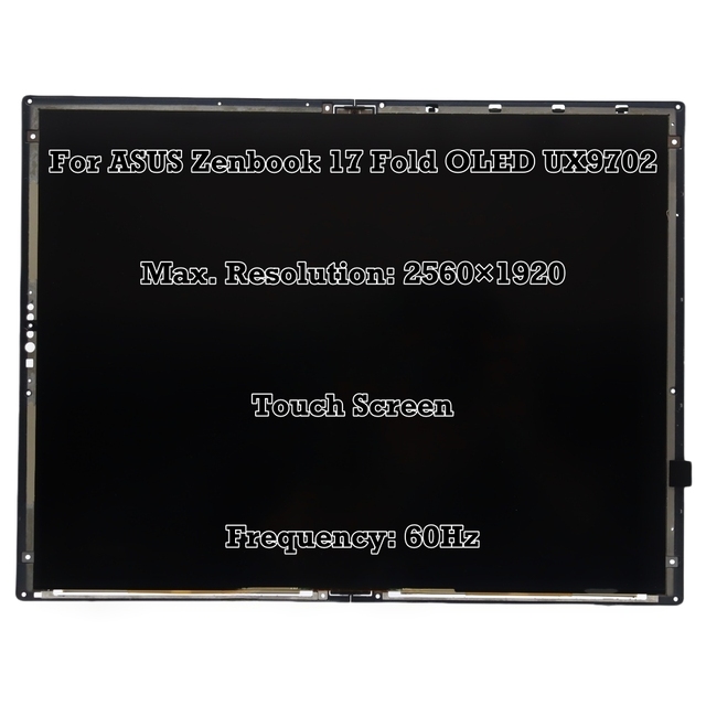 17.3 Inch Replacement Panel 100% DCI-P3 Display for ASUS Zenbook 17 Fold OLED UX9702 2560*1920 60Hz LCD Assembly Touch Screen