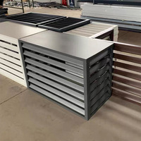 Unités extérieures Couvercle de climatiseur en aluminium Euros Central Universal Window Air Conditioner Cover Shutter