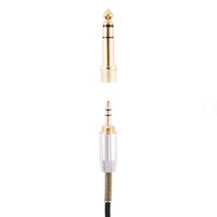 Connecteur audio mâle en laiton chromé mat plaqué or, vente en gros d'usine