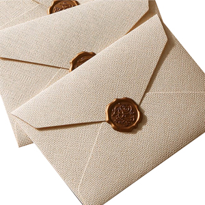 DL Ivory Luxury Embossed <strong>Thank</strong> <strong>You</strong> Card Gift Envelope <strong>Letter</strong> Size with Wax Seal-High Quality Paper &amp; Paperboard Printing Product - Product Image 1