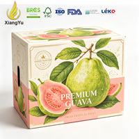 Maßgefertigte Guaven-Verpackungsbox Bedruckter Wellpappe-Karton für Frische Guaven Landwirtschaftlicher Versand Großhandel