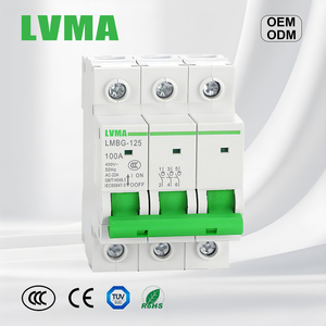 Bộ ngắt mạch thu nhỏ LMBG-125 lvma 1P 2P 3P 4P công tắc cách ly 32A 63A 100A 125A ngắt điện áp thấp - Product Image 1