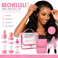 Kit d'installation de perruques OEM sous marque privée, 6 pièces, avec colle invisible pour dentelle et spray de fusion pour perruques frontales, sans danger pour le cuir chevelu, vente en gros
