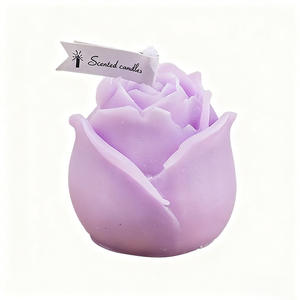 Candela Artigianale in Cera di Soia Profumata alla Rosa, Decorazione di Lusso per Casa, Eventi, Feste, Aromaterapia, Compleanni, Natale, Lauree - Product Image 1