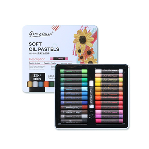 Giorgione Set di <span class=keywords><strong>Pastelli</strong></span> a Olio Morbidi in <span class=keywords><strong>Scatola</strong></span> di Ferro, 24/36/48 Colori, Non Tossici, per Pittura e Disegno Artistico - Product Image 1