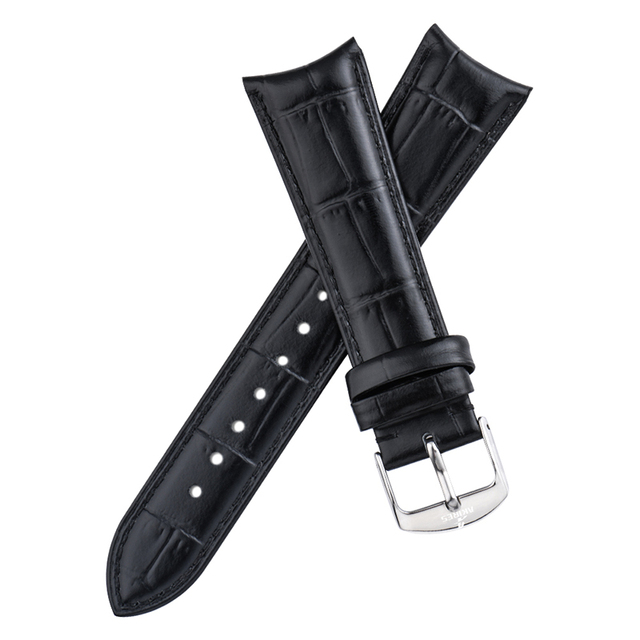 Vintage Genuine Leather Watch Straps for Watch With Stainless Steel Buckle Custom Your Own Brand logo
