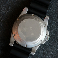 Montre de plongée unique en titane pour homme, boîtier étanche, bracelet en caoutchouc, automatique, design de logo personnalisé, montre-bracelet pour homme