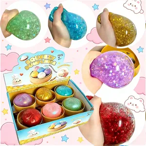 Nuevo Juguete Sensorial Antiestrés de Peluche con Purpurina en Forma de Dumpling, de 1 a 12 Unidades, con Caja - Product Image 1