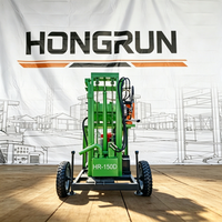 Machine de forage de puits d'eau compacte et portable, mini-foreuse diesel automatique pour puits et mines
