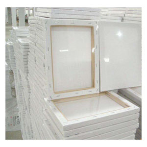 Toile de peinture à l'huile en coton tendue en vrac 11x14 pouces pour artiste, approvisionnement direct d'usine, vente en gros - Product Image 1