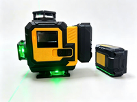 Outil d'alignement laser à faisceau vert 360 degrés pour grille de plafond, qualité industrielle et bricolage, alimenté par batterie au lithium, auto-nivelant électronique
