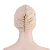 Chapeau de yoga personnalisé de couleur unie pour femmes, vente en gros de turban décontracté, foulard de style indien, pour usage extérieur décontracté