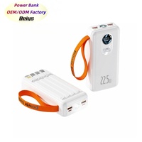 Batterie externe premium 30000mAh avec 4 câbles intégrés, Tourlight PD 22.5W, charge rapide, chargeur portable pour le camping en plein air