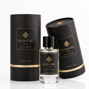 Coffret d'huiles essentielles personnalisées, impression avec laminage mat, crème pour le visage, boîte d'emballage en papier kraft cylindrique avec dorure à chaud pour parfums et cosmétiques - Product Image 1