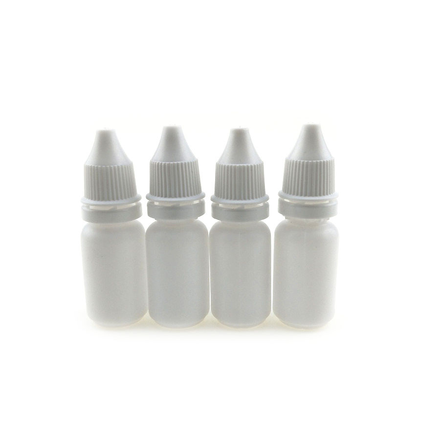 Bouteilles compte-gouttes en plastique à presser pebd, 5ml, 10ml, flacon médical avec bouchon d'étanchéité et compte-gouttes