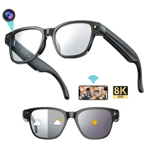 Nuova Versione L801 Occhiali <span class=keywords><strong>da</strong></span> Sole Intelligenti con Fotocamera <span class=keywords><strong>da</strong></span> 8MP per Video e Foto, 4GB WiFi, Traduzione AI ChatGPT, Occhiali Smart - Product Image 1