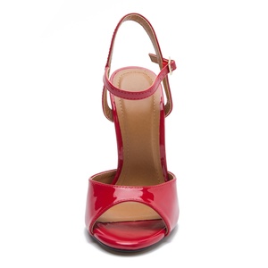 Winter Extra-large Size 41-48 14cm Stiletto Heel Fish-Mouth Toe PU Upper Rubber Sole Thin Heel <b>Sandals</b>. New Style Available - Product Image 4