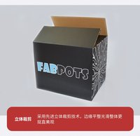 Boîte cadeau écologique en carton ondulé personnalisé avec gaufrage pour fruits, avec trous d'aération, vente en gros