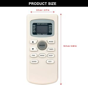 GYKQ-34 Nouvelle télécommande de remplacement compatible avec les climatiseurs <span class=keywords><strong>Soleus</strong></span>/Black Decker BPACT14HWT BPACT12WT TM-PAC-08E3 TM-PAC-12E4 - Product Image 6
