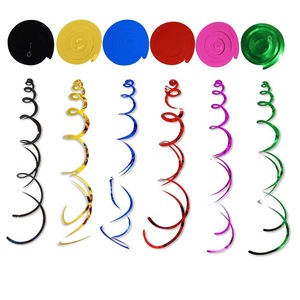 PVC Spiral Hanging Decoration Wall Dangling Birthday Wedding Party & Christmas Decorations Circle <b>Pull</b> Flower Design - Product Image 2