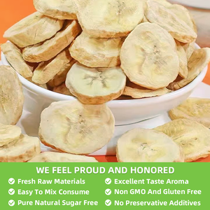 SAIYANG Fruits Lyophilisés <span class=keywords><strong>Prix</strong></span> de Gros Fruits Lyophilisés Biologiques Snack Tranches de Banane Lyophilisées - Product Image 6