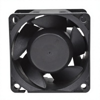 Ventilateur axial électrique DC 6038 avec roulement à billes, pales en plastique, 12V/24V, personnalisable OEM/ODM, haute vitesse, pour refroidissement de commutateurs réseau